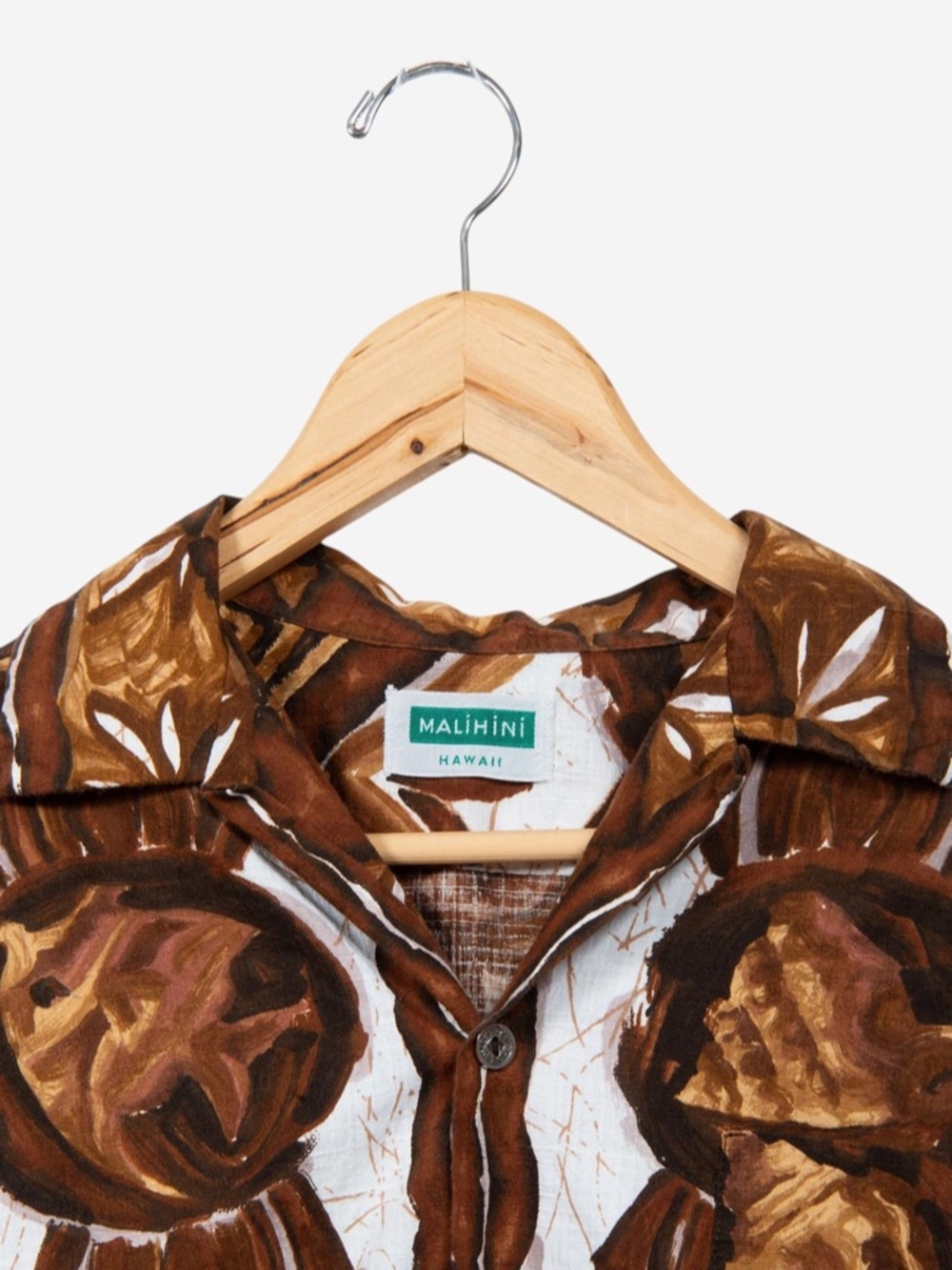 vintage 60s hawaiian vacation seashell fish button down shirt size medium - Picture 2 of 3